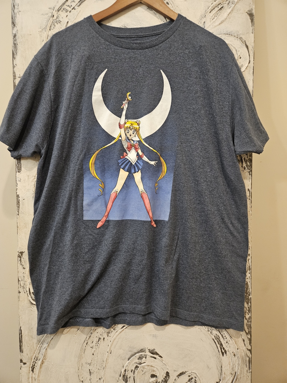 Sailor Moon Short Sleeve Graphic Tee - Heather Blue